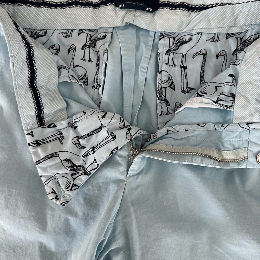 Vilebrequin Blue Flat Front Shorts Versatile Summer Essential - Picture 4 of 8